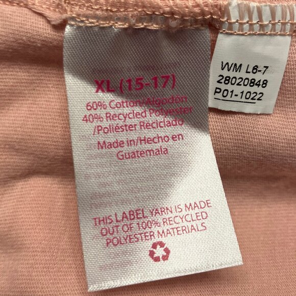 No Boundaries Womens Juniors Long Sleeve Light Pink T-Shirt Extra Large XL - Picture 3 of 6